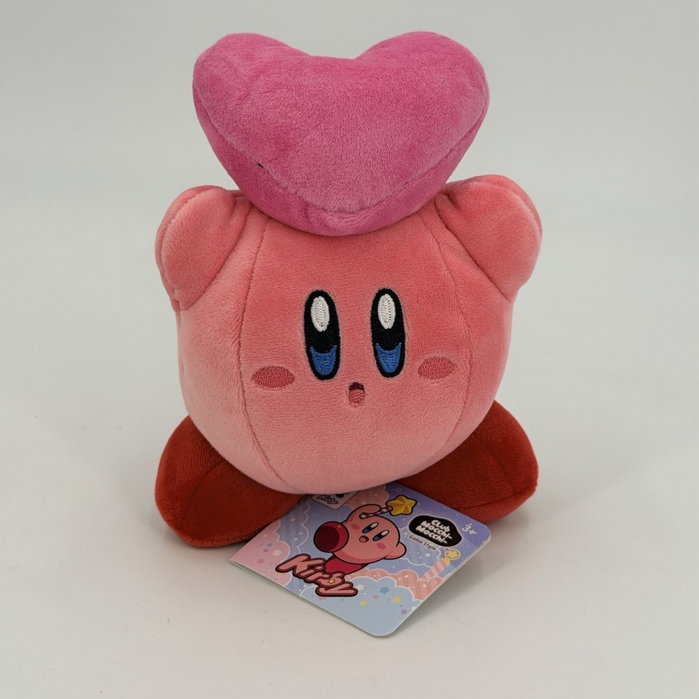 Club Mocchi Mocchi Kirby Plush - Kirby and Friend Heart Plushie 6" TOMY Official